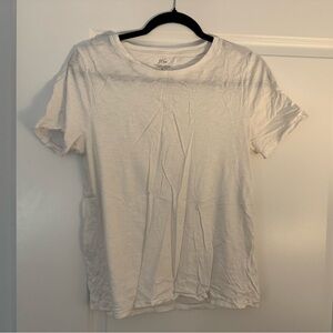 Women’s J. Crew white crew neck tee